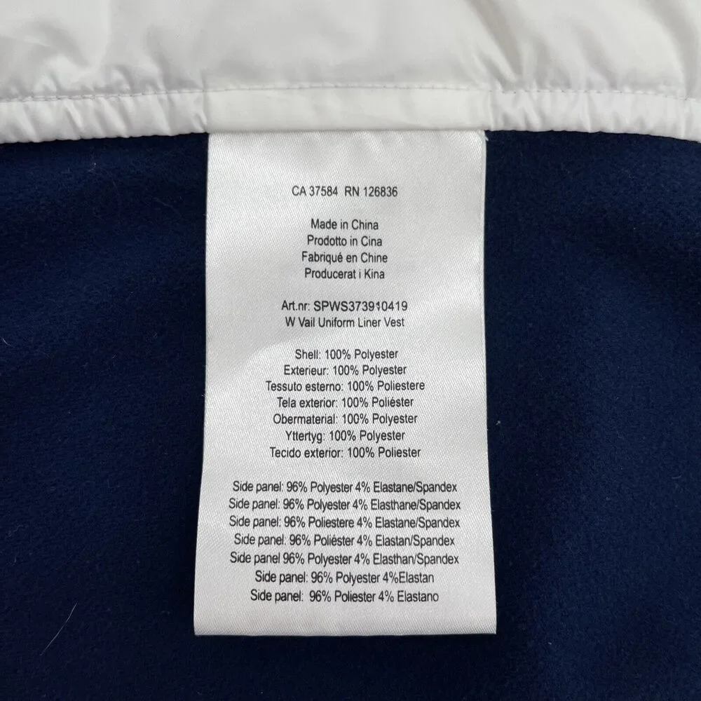 J Lindeberg Vest 2015 World Alpine Ski Championships Vail Beaver Creek‎ Womens M